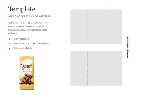 Printable Aldi Chocolate Wrapper Template Free